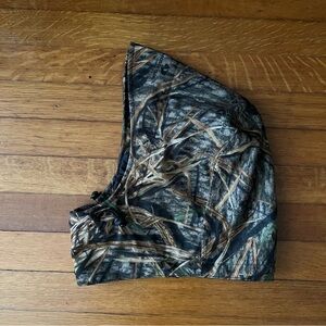 Mossy Oak Break Up Infinity Hood Mens Camo Zip In Hat Brim Hunting Outdoors